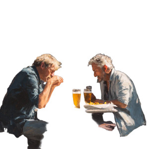 Lunch In London Vinyl Car Decal Sticker – Waterproof & UV-Resistant 3.4133333333333336"