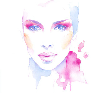 Abstract Watercolor Portrait V2 Vinyl Car Decal Sticker – Waterproof & UV-Resistant 6.826666666666667"