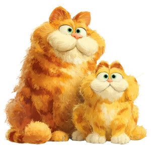 Garfield Cats Duo Vinyl Car Decal Sticker – Waterproof & UV-Resistant 3.4133333333333336" Garfield Cats Duo Vinyl Car Decal Sticker – Waterproof & UV-Resistant 3.4133333333333336"