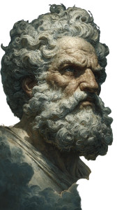 Zeus Portrait V12 Vinyl Car Decal Sticker – Waterproof & UV-Resistant 4.8533333333333335"