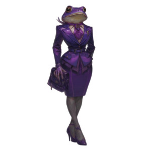 Fantasy Frog Hybrid Vinyl Car Decal Sticker – Waterproof & UV-Resistant 3.4133333333333336"