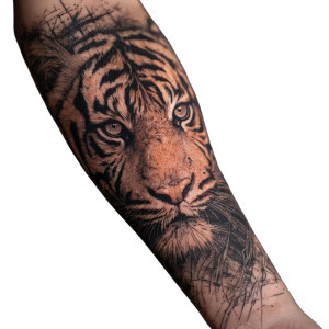 Tiger Arm Tattoo Vinyl Car Decal Sticker – Waterproof & UV-Resistant 3.4133333333333336" Tiger Arm Tattoo Vinyl Car Decal Sticker – Waterproof & UV-Resistant 3.4133333333333336"