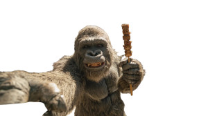 Gorilla With Selfie Stick Vinyl Car Decal Sticker – Waterproof & UV-Resistant 2.72"