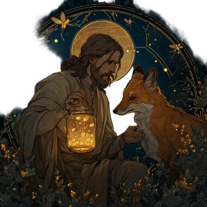 Magical Jesus Vinyl Car Decal Sticker – Waterproof & UV-Resistant 3.4133333333333336"