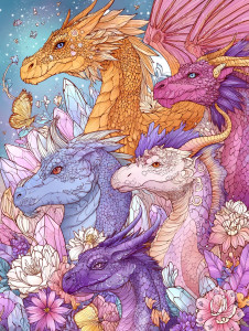 Magical Creatures Gathering Vinyl Car Decal Sticker – Waterproof & UV-Resistant 8.213333333333333"