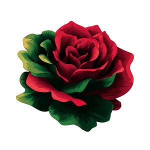 Juneteenth Rose Vinyl Car Decal Sticker – Waterproof & UV-Resistant 3.4133333333333336"
