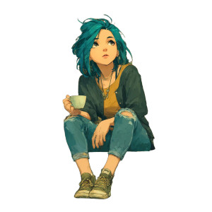 Blue-Haired Girl V11 Vinyl Car Decal Sticker – Waterproof & UV-Resistant 6.826666666666667" Blue-Haired Girl V11 Vinyl Car Decal Sticker – Waterproof & UV-Resistant 6.826666666666667"