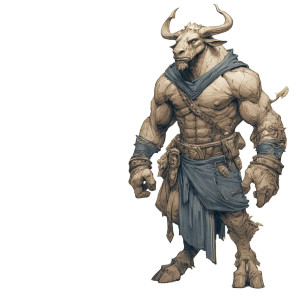 Minotaur Concept Vinyl Car Decal Sticker – Waterproof & UV-Resistant 3.4133333333333336"