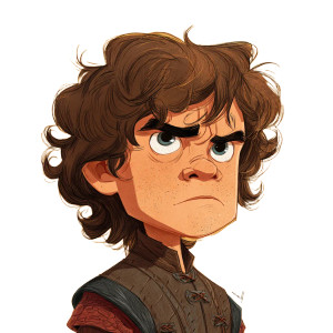 Disney-Style Tyrion Vinyl Car Decal Sticker – Waterproof & UV-Resistant 3.4133333333333336"