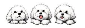 Cute Bichon Frises Vinyl Car Decal Sticker – Waterproof & UV-Resistant 2.1333333333333333"