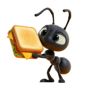 Happy Ant Sandwich Vinyl Car Decal Sticker – Waterproof & UV-Resistant 3.4133333333333336" Happy Ant Sandwich Vinyl Car Decal Sticker – Waterproof & UV-Resistant 3.4133333333333336"
