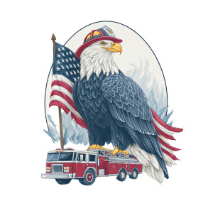Eagle Firefighter Logo Vinyl Car Decal Sticker – Waterproof & UV-Resistant 3.4133333333333336" Eagle Firefighter Logo Vinyl Car Decal Sticker – Waterproof & UV-Resistant 3.4133333333333336"