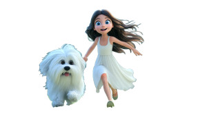 Girl With Dog V13 Vinyl Car Decal Sticker – Waterproof & UV-Resistant 2.72" Girl With Dog V13 Vinyl Car Decal Sticker – Waterproof & UV-Resistant 2.72"