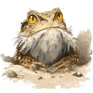 Fantasy Toad Creature Vinyl Car Decal Sticker – Waterproof & UV-Resistant 3.4133333333333336"