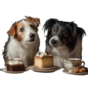 Dogs Eating Cake Vinyl Car Decal Sticker – Waterproof & UV-Resistant 3.4133333333333336" Dogs Eating Cake Vinyl Car Decal Sticker – Waterproof & UV-Resistant 3.4133333333333336"