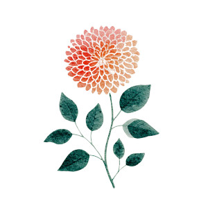 Stamped Dahlia Vinyl Car Decal Sticker – Waterproof & UV-Resistant 3.4133333333333336" Stamped Dahlia Vinyl Car Decal Sticker – Waterproof & UV-Resistant 3.4133333333333336"