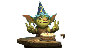 Goblin Birthday Vinyl Car Decal Sticker – Waterproof & UV-Resistant 2.72" Goblin Birthday Vinyl Car Decal Sticker – Waterproof & UV-Resistant 2.72"