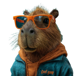 Cool Capybara V2 Vinyl Car Decal Sticker – Waterproof & UV-Resistant 3.4133333333333336" Cool Capybara V2 Vinyl Car Decal Sticker – Waterproof & UV-Resistant 3.4133333333333336"