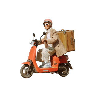 Grandma On Scooter Vinyl Car Decal Sticker – Waterproof & UV-Resistant 3.4133333333333336" Grandma On Scooter Vinyl Car Decal Sticker – Waterproof & UV-Resistant 3.4133333333333336"