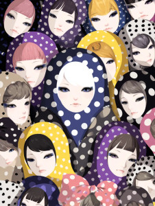 Colorful 3D Matryoshka Vinyl Car Decal Sticker – Waterproof & UV-Resistant 8.213333333333333"