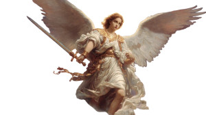 Raphael Angel Vinyl Car Decal Sticker – Waterproof & UV-Resistant 2.72"