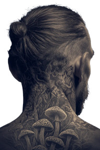Tattooed Man Portrait Vinyl Car Decal Sticker – Waterproof & UV-Resistant 4.4