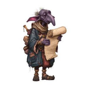 Tired Goblin Rogue Vinyl Car Decal Sticker – Waterproof & UV-Resistant 3.4133333333333336"