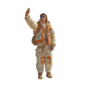 Adventurous Tourist Selfie Vinyl Car Decal Sticker – Waterproof & UV-Resistant 3.4133333333333336"
