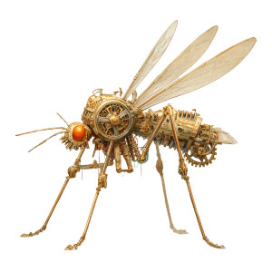 Clockwork Mosquito Vinyl Car Decal Sticker – Waterproof & UV-Resistant 6.826666666666667"