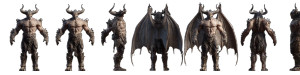 Demonic King Design Vinyl Car Decal Sticker – Waterproof & UV-Resistant 1.8133333333333332"