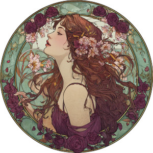 Floral Muse Vinyl Car Decal Sticker – Waterproof & UV-Resistant 3.4133333333333336" Floral Muse Vinyl Car Decal Sticker – Waterproof & UV-Resistant 3.4133333333333336"