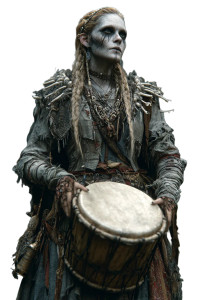 Medieval Zombie Drummer Vinyl Car Decal Sticker – Waterproof & UV-Resistant 4.4