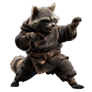 Fat Raccoon Ninja Vinyl Car Decal Sticker – Waterproof & UV-Resistant 6.826666666666667"