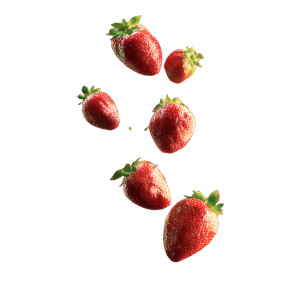 Falling Strawberries V2 Vinyl Car Decal Sticker – Waterproof & UV-Resistant 3.4133333333333336"
