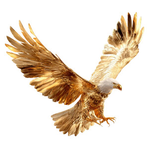 Golden Eagle Vinyl Car Decal Sticker – Waterproof & UV-Resistant 6.826666666666667" Golden Eagle Vinyl Car Decal Sticker – Waterproof & UV-Resistant 6.826666666666667"