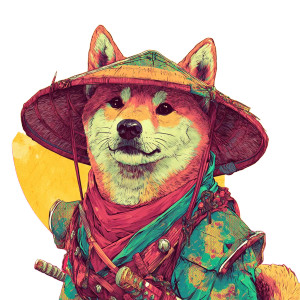 Shiba Inu V2 Vinyl Car Decal Sticker – Waterproof & UV-Resistant 3.4133333333333336"