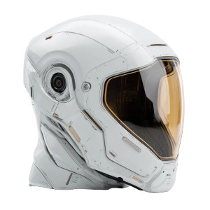 Robot Head Helmet Vinyl Car Decal Sticker – Waterproof & UV-Resistant 3.4133333333333336"