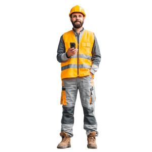 Construction Worker Remote Vinyl Car Decal Sticker – Waterproof & UV-Resistant 6.826666666666667"