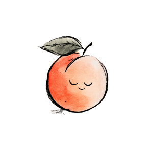 Whimsical Peach Vinyl Car Decal Sticker – Waterproof & UV-Resistant 6.826666666666667" Whimsical Peach Vinyl Car Decal Sticker – Waterproof & UV-Resistant 6.826666666666667"