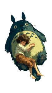 Sleeping Totoro Scene Vinyl Car Decal Sticker – Waterproof & UV-Resistant 4.8533333333333335"