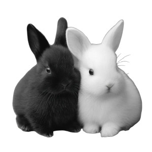 Baby Rabbits Duo Vinyl Car Decal Sticker – Waterproof & UV-Resistant 3.4133333333333336" Baby Rabbits Duo Vinyl Car Decal Sticker – Waterproof & UV-Resistant 3.4133333333333336"