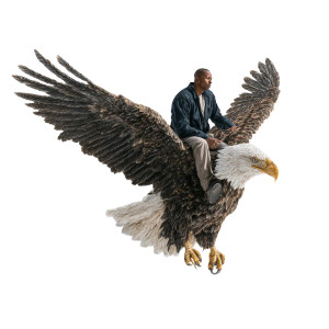 Eagle Rider V2 Vinyl Car Decal Sticker – Waterproof & UV-Resistant 3.4133333333333336"