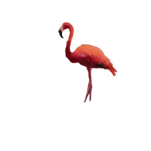 Flamingo Sunset Lake Vinyl Car Decal Sticker – Waterproof & UV-Resistant 3.4133333333333336"