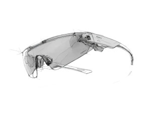 Futuristic Aviator Sunglasses Vinyl Car Decal Sticker – Waterproof & UV-Resistant 6.1866666666666665"