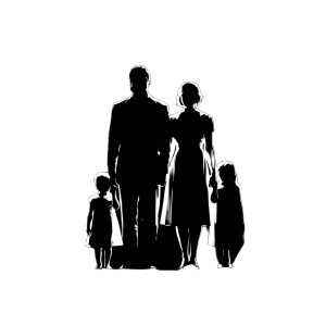 Family Silhouette V3 Vinyl Car Decal Sticker – Waterproof & UV-Resistant 6.826666666666667"