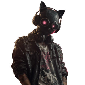 Mysterious Cat Composer Vinyl Car Decal Sticker – Waterproof & UV-Resistant 3.4133333333333336"