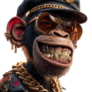 Scary Monkey Portrait Vinyl Car Decal Sticker – Waterproof & UV-Resistant 6.826666666666667"