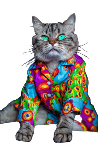 Sleezy Cat Suit Vinyl Car Decal Sticker – Waterproof & UV-Resistant 4.4