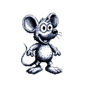 Cute Pixel Mouse Vinyl Car Decal Sticker – Waterproof & UV-Resistant 6.826666666666667"