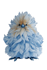 Joyful Fashionista Chicken Vinyl Car Decal Sticker – Waterproof & UV-Resistant 8.96"